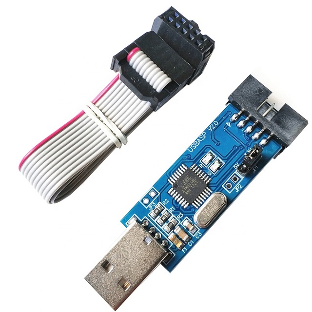 AVR LSP Programmer 51 ISP USBASP Download Cable Electronic Components Downloader