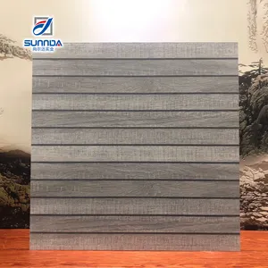 建築材料滑り止め屋外原木素朴な磁器タイル中国60x60cm木製床タイル