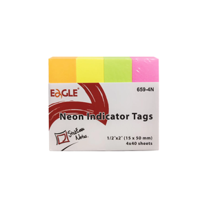 Custom Sticky Note 1/2X2 15X50MM Multiple Neon Color Sticky <b>Pad</b> for Office Supply 659-4N - Product Image 1