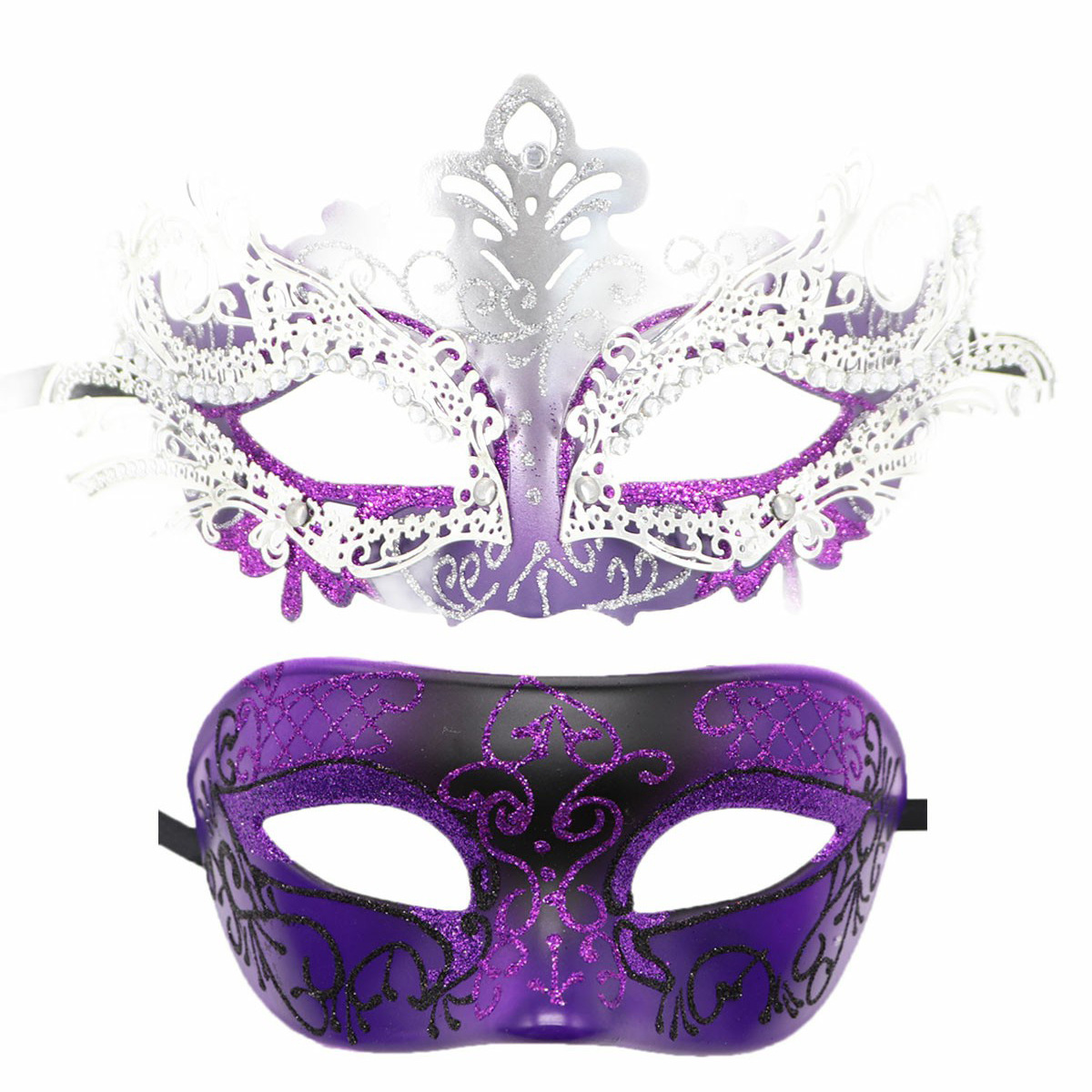 Couple argent violet