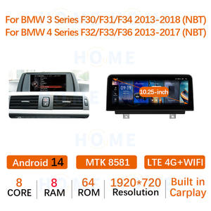 Carplay para BMW <span class=keywords><strong>3</strong></span>/4 Series F30 F31 F32 F33 Android 14 Radio de coche Android Auto reproductor de vídeo de coche reproductor Multimedia de navegación - Product Image 6