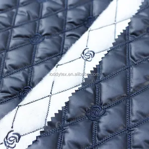 Embroidery fabric sewing quilt, embroidery processing autumn and winter clothing quilted fabrics, computer embroidery fabric