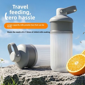Contenedor Apilable de PP de Grado Alimenticio para <span class=keywords><strong>Leche</strong></span> <span class=keywords><strong>en</strong></span> Polvo, Dispensador Desmontable Multifuncional para Cereales y Snacks con Asa de Transporte - Product Image 1