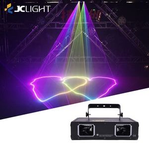 Luces Láser <span class=keywords><strong>DJ</strong></span> RGB a Todo Color, Rotación de Escenario, Discoteca, Club, KTV, 2 Cabezales, Proyector de Haz de Animación, Control DMX512/Activación por Sonido - Product Image 3