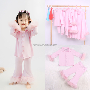 Stampa <span class=keywords><strong>dinosauro</strong></span> bambino <span class=keywords><strong>pigiama</strong></span> di bambù ragazze morbido bambù abbigliamento set due pezzi per bambini di bambù abiti - Product Image 4