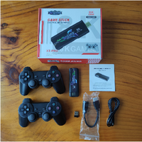 X3 Pro Console de manette vidéo 2.4G contrôleur sans fil HD Game Stick Box 4K 10000 jeux 64GB jeux TV rétro classiques pour FC PS1