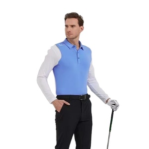 Camisa de Golf para <span class=keywords><strong>hombre</strong></span>, <span class=keywords><strong>Polo</strong></span> de <span class=keywords><strong>manga</strong></span> <span class=keywords><strong>larga</strong></span> con cremallera, camisas atléticas ajustadas de secado rápido para senderismo, 1/4 - Product Image 1