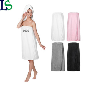 Vente en gros de bandeaux doux et absorbants d'eau multicolore enveloppement corporel à séchage rapide serviette de bain salon de beauté spa jupe de bain pour femmes - Product Image 1