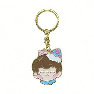 Customized Printed Cartoon Metal Keychain Stainless Steel Figurine Character Series Keys Vintage and Fashion Style - Product Image 1