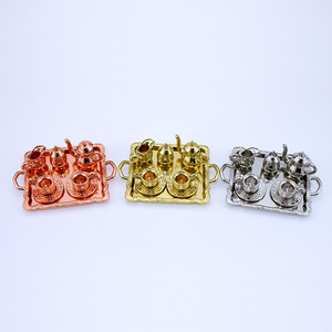 Miniature de nourriture Ob11, modèle de jouet, accessoires pour maison de poupée, mini service à thé à motifs D229 - Product Image 5