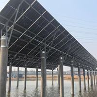 High Quality Galvanized Steel Solar PV Ground Mounting Stand Corrosion Resistant Photovoltaic Panel Pole Structure System