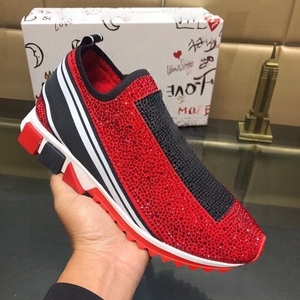 Sneakers de luxe Dolcegabban de haute qualité en cuir véritable, respirantes, avec empiècements en maille, imprimés animaliers, bout carré, dropshipping - Product Image 2