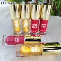 Tubes de gloss à lèvres à capuchon doré pour marque privée, Huile à lèvres hydratante repulpante, Gloss à lèvres brillant à texture épaisse, Maquillage