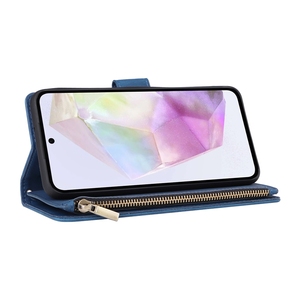 Étui portefeuille multifonctionnel en cuir pour Samsung <span class=keywords><strong>Galaxy</strong></span> S25 Plus A56 A26 5G A06 A16 5G A55 A35 A25 A15 Cover Pouch - Product Image 3