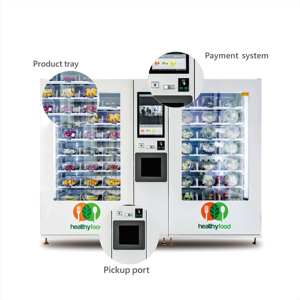 Dual-door Refrigerated Egg <strong>Vending</strong> <strong>Machine</strong> with Hen Wallpaper, Custom <strong>Fresh</strong> <strong>Vending</strong> <strong>Machine</strong> for Pasture <strong>Farm</strong> Egg Retail - Product Image 5