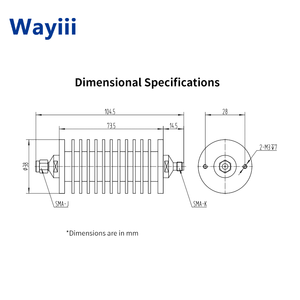 אטנואטור מיקרוגל <span class=keywords><strong>RF</strong></span> ניתן להתאמה אישית של Wayiii, 50Ω, DC-8GHz, 50W, SMA זכר ל-SMA נקבה, אפשרויות 10/15/20/25/30dB - Product Image 6