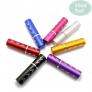 Portable <b>Mini</b> Aluminum & Glass Perfume Atomizer <b>Spray</b> <b>Bottle</b> 5Ml Travel Refillable Personal Care - Product Image 5