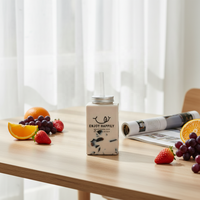 Bouteille portable anti-fuite en PET pour boissons froides, qualité alimentaire, logo personnalisé, pour utilisation à emporter