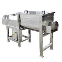 Mélangeur horizontal industriel commercial WLDH, mélangeur à ruban pour poudre détergente, machines de mélange pour aliments pour animaux