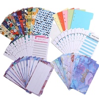 6 anneaux feuilles mobiles A6 recharge papier insert budget enveloppe cahier à spirale budget planificateur feuilles budget classeur accessoires