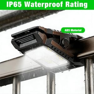 Lampe solaire à clip avec détecteur de mouvement, éclairage extérieur étanche pour jardin, fixation murale avec sécurité automatique, clips décoratifs pour parasol de jardin - Product Image 4