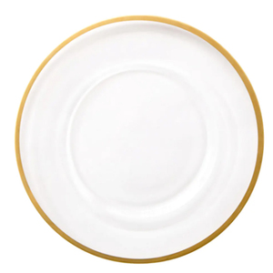 Assiettes et plats décoratifs en verre argenté, nouveau style, vente en gros pour mariages - Product Image 4