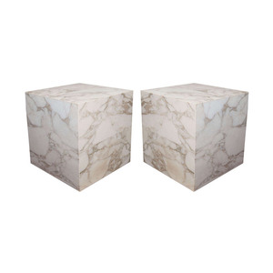 Newstar Cube Đá Cẩm Thạch Bảng Khối Vuông Khối Vuông Bảng Bên Tự Nhiên Carrara Trắng Đá Cẩm Thạch Hiển Thị Đứng - Product Image 3