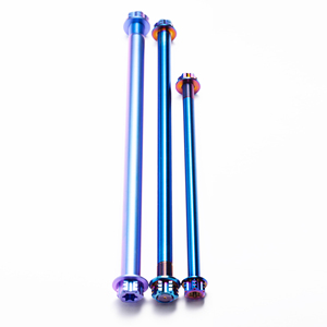 Trung tâm xiên Titan thông qua trục M12 * 142 cho sỏi xe đạp ĐĨA PHANH cho gấp xe đạp phía trước Trục xe điện phụ tùng xe máy - Product Image 1