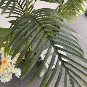 Plantas verdes artificiales árbol de geranio simulado Areca Palma <span class=keywords><strong>perla</strong></span> girasol bonsái interior biomimético decoración de suelo en maceta ornamento - Product Image 2