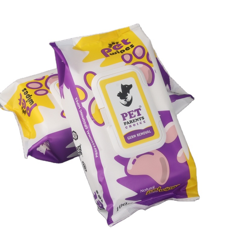 100pcs Pet Wipes for Germ Removal