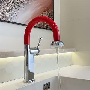 Pull Out Basin Faucet Single Handle Ceramic Valve Core Deck <b>Mounted</b> With <b>Spray</b> Function For Bathroom Sink - Product Image 2