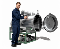 Industriële automatische vriesdroogmachine met hoge veiligheidsnormen en pomp voor voedselverwerking, fruit- en snoepdroging