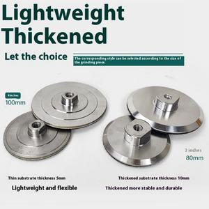 Disque de ponçage auto-adhésif à sec 100-3000 grains, qualité industrielle, pour polissage de pierre, papier de verre en alliage d'aluminium avec ventouse - Product Image 2