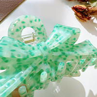 DOWELL Jewelry Pince à cheveux en acétate forme nœud, version coréenne, design sophistiqué, pince requin polyvalente pour l'arrière de la tête