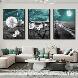3pcs Fairy Tale Hometown Landscape Canvas Paintings Abstract Modern Wall Art Decorative Prints And Posters Home Decor Pictures