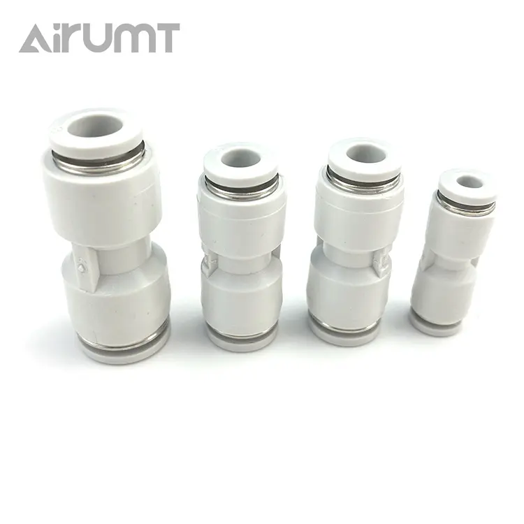 HOT PU 8MM 1/4 inch Type Straight union Pneumatic Connector Inch standard Pneumatic Tube Fittings