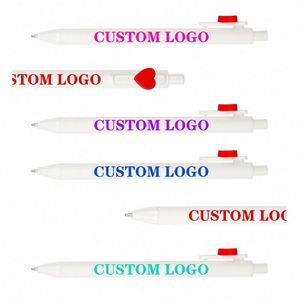 Hot-selling Love-shaped Plastic Ballpoint <b>Pen</b> Wholesale Creative Valentine's Day Gifts Signature <b>Pens</b> with Custom logo for Event - Product Image 3