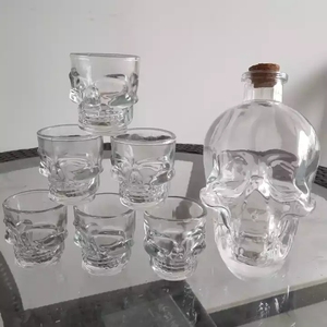 Vaso de cristal con forma de <span class=keywords><strong>calavera</strong></span> para fiesta <span class=keywords><strong>en</strong></span> casa, vaso de whisky con vaso de 50ml - Product Image 3