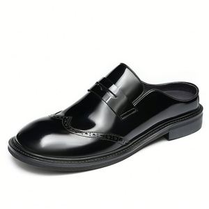 Chaussures en cuir véritable italien sculpté sur mesure pour hommes, avec semelle en cuir de vachette, pour occasions formelles et décontractées - Product Image 2