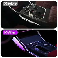 Éclairage de selle en cristal pour BMW Série 3 4 G20 G22 M3 M4 |   Synchronisation de la lumière ambiante à 11 couleurs pour voiture d'origine