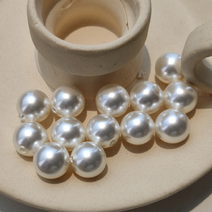 Lot de 50 <span class=keywords><strong>perles</strong></span> bouton <span class=keywords><strong>en</strong></span> verre semi-percées, longue durée, pour boucles d'oreilles et bijoux DIY - Product Image 4