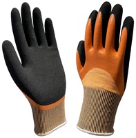 Gants de travail de 27 cm, doublure en nylon et élasthanne de calibre 15, enduits de nitrile micro-mousse, antistatiques, résistants à l'abrasion
