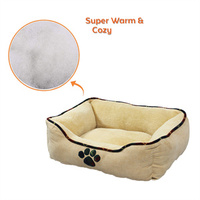 Mejor Venta De fábrica Cama para mascotas Sofá cama para calentar mascotas de lujo Cama para dormir para perros y gatos barata