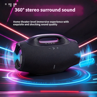 LED Super Boombox4 Mini Plastik Nirkabel untuk 5.3 Tahan Air Portabel RGB Lighting Boombox Baterai Isi Ulang untuk Rumah
