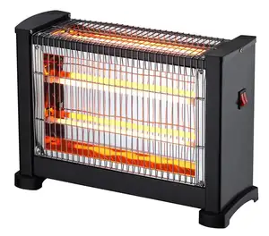 Vendita calda 1600W 3, riscaldatore a tubo al quarzo con impostazioni di calore/