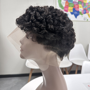 Wholesale Pixie <strong>Cut</strong> <strong>Wig</strong> Full Lace Human Hair Glueless <strong>Wig</strong> Wear and Go Raw Bumese Human Hair <strong>Wig</strong> for Women - Product Image 1