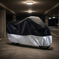 Abri pour moto en tissu Oxford 210D durable avec sangles réglables