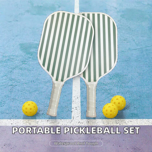 Ensemble de raquettes de pickleball en bois de qualité supérieure approuvé par les États-Unis, 4 raquettes avec sac de transport, poignée ergonomique rembourrée pour femmes, jeunes et sports de plein air - Product Image 4