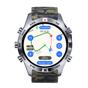 Montre connectée sportive résistante à l'eau 5ATM avec assistant vocal IA, puce GPS indépendante, commande vocale IA intelligente, <span class=keywords><strong>pour</strong></span> l'aventure en extérieur et le sport (modèle usine) - Product Image 1