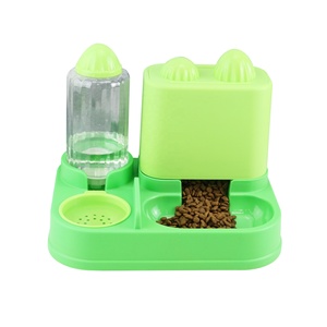 Double <span class=keywords><strong>gamelle</strong></span> en plastique <span class=keywords><strong>pour</strong></span> <span class=keywords><strong>chat</strong></span> et chien, distributeur automatique d'eau et de nourriture avec embout incliné <span class=keywords><strong>pour</strong></span> protéger le cou, <span class=keywords><strong>gamelle</strong></span> d'eau - Product Image 2